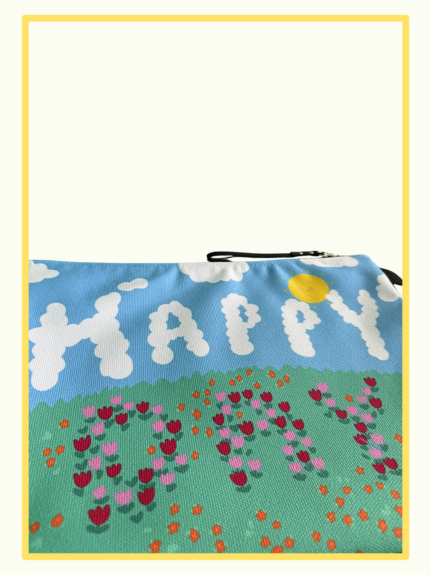 Happy Day Zippered Pouch