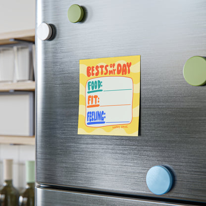 Best of My Day Post-it Note Pad — Daily Gratitude Tracker (Food • Fit • Feeling)