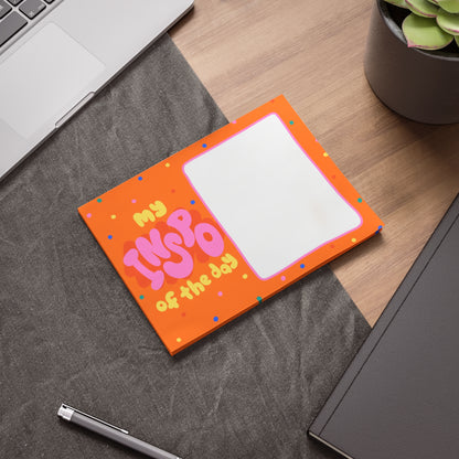 Inspirational Post-it Note Pad – “My Inspo of the Day” Decorative Sticky Notes