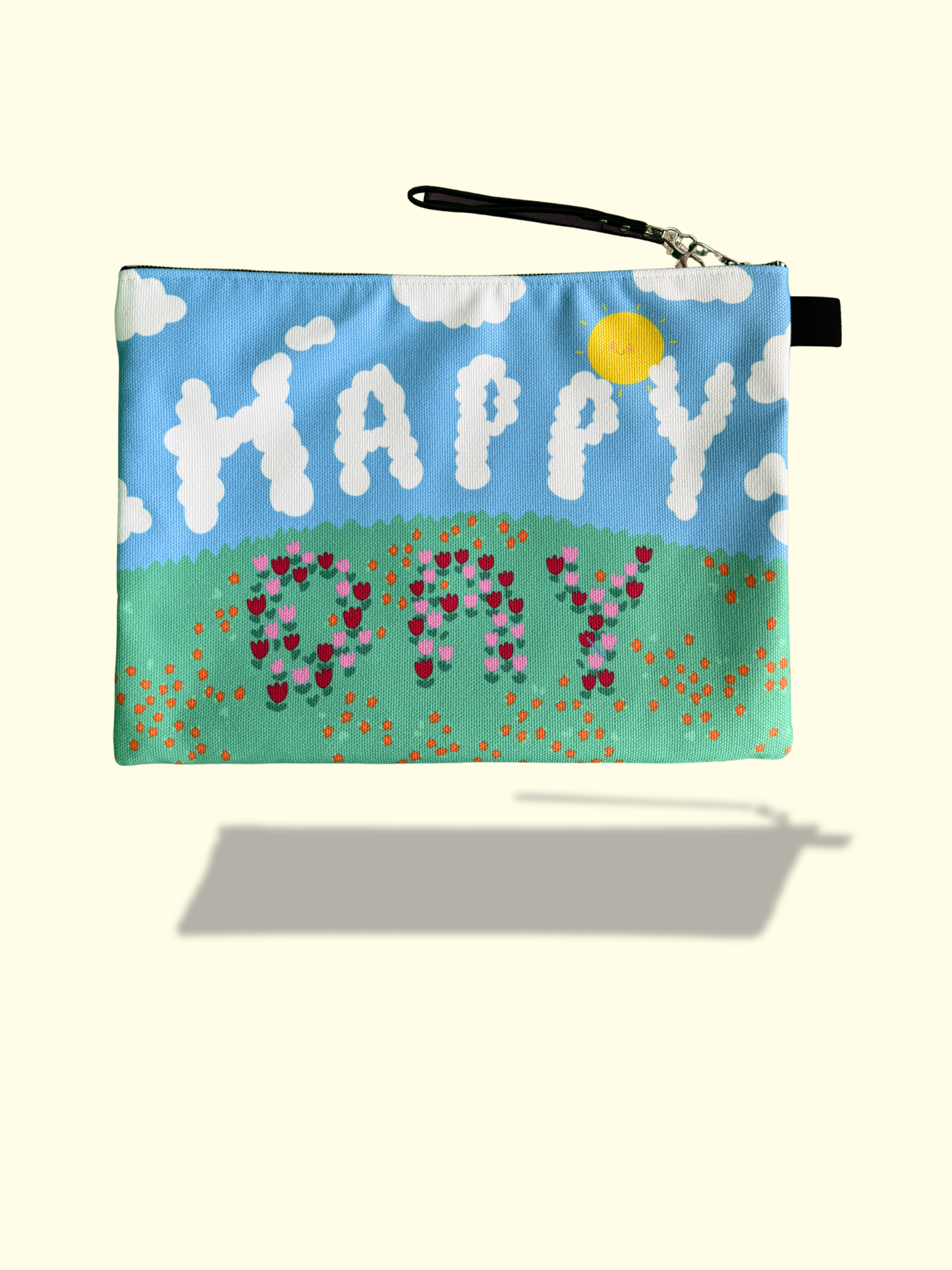 Happy Day Zippered Pouch