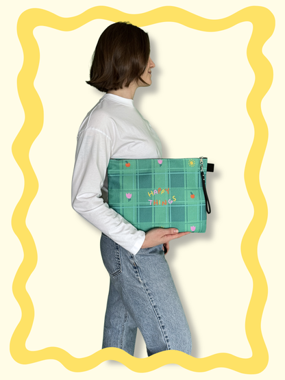 Happy Things Zippered Pouch