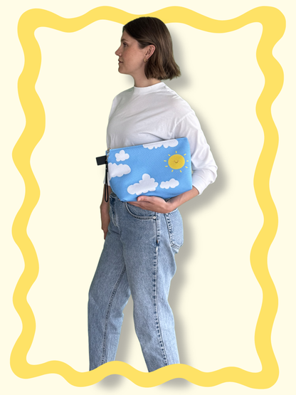 Blue Skies Makeup Bag