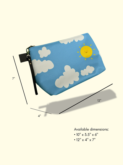 Blue Skies Makeup Bag