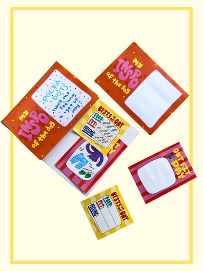 Best of My Day Post-it Note Pad — Daily Gratitude Tracker (Food • Fit • Feeling)