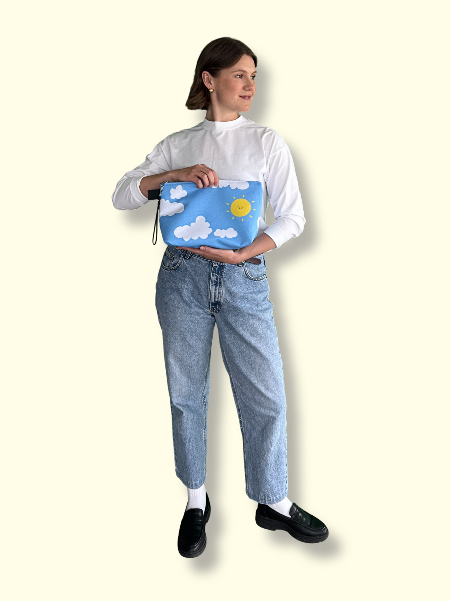Blue Skies Makeup Bag