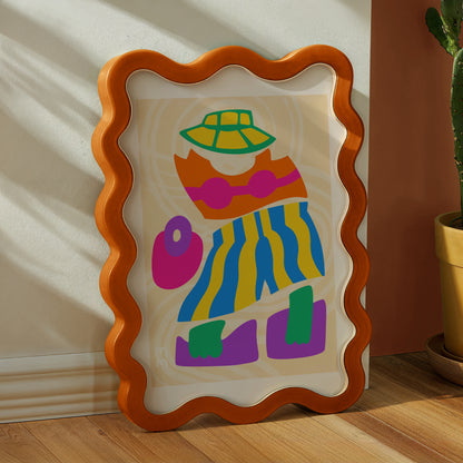 The Lola Print | Vibrant Abstract Summer Outfit Art Print