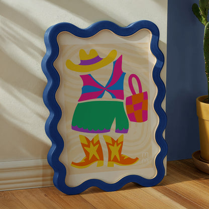 The Georgia Print | Western Cowgirl Chic Pop Art