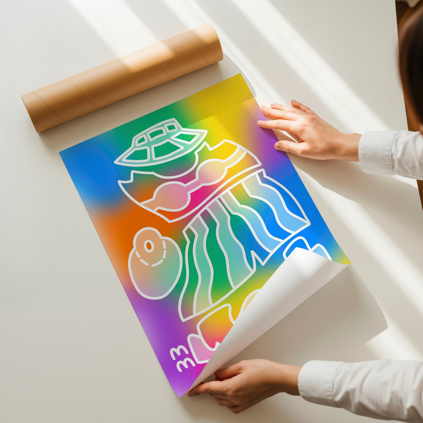 The Zoe Print | Vibrant Fashion Illustration for Modern Spaces