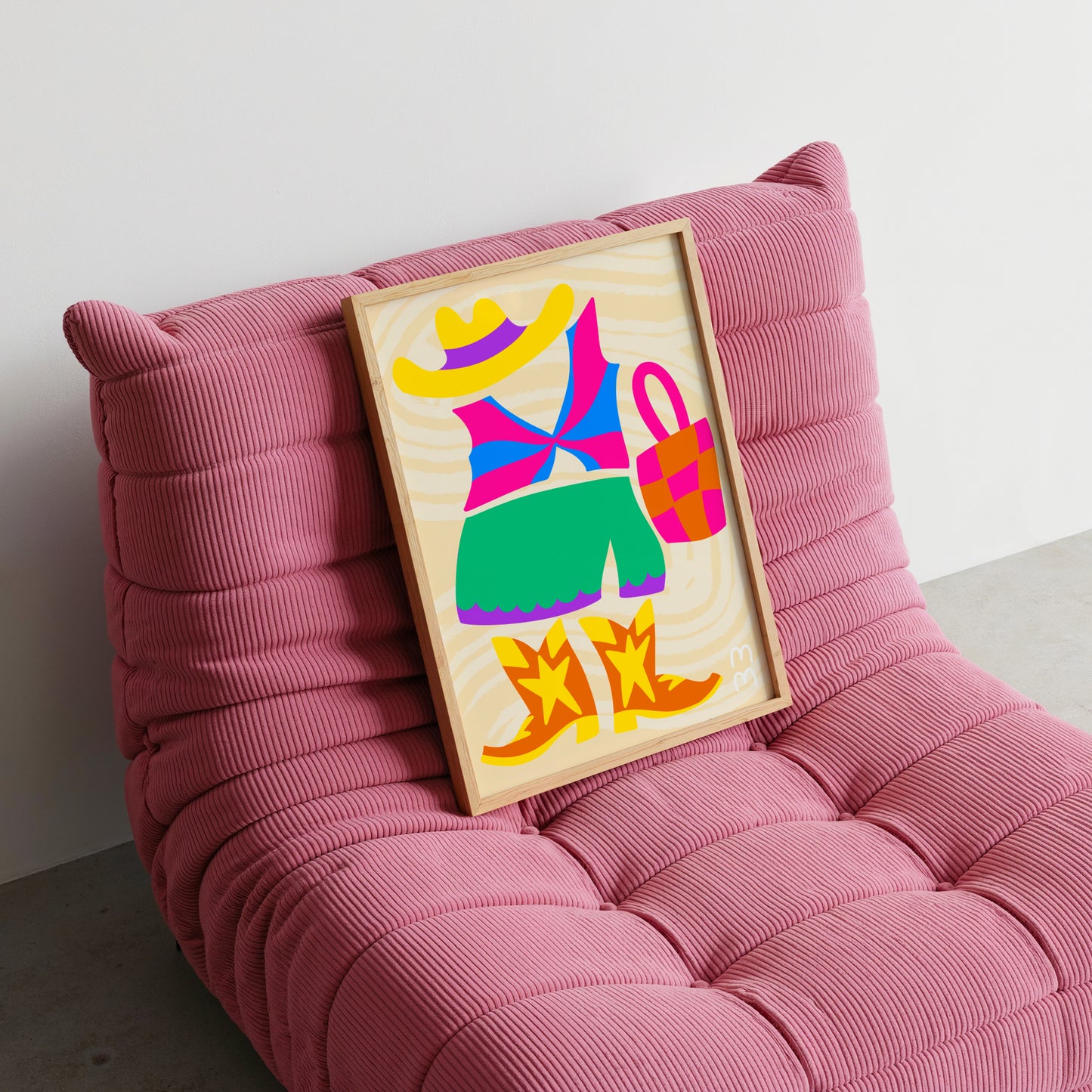 The Georgia Print | Western Cowgirl Chic Pop Art