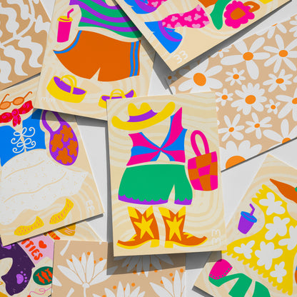 The Georgia Print | Western Cowgirl Chic Pop Art